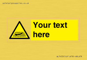 Custom Warning strong river flows